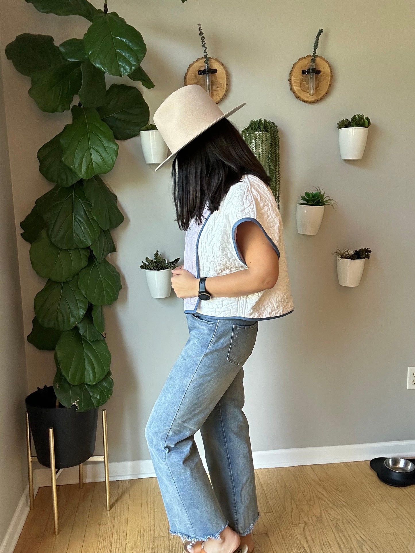Cropped Quilt Vest