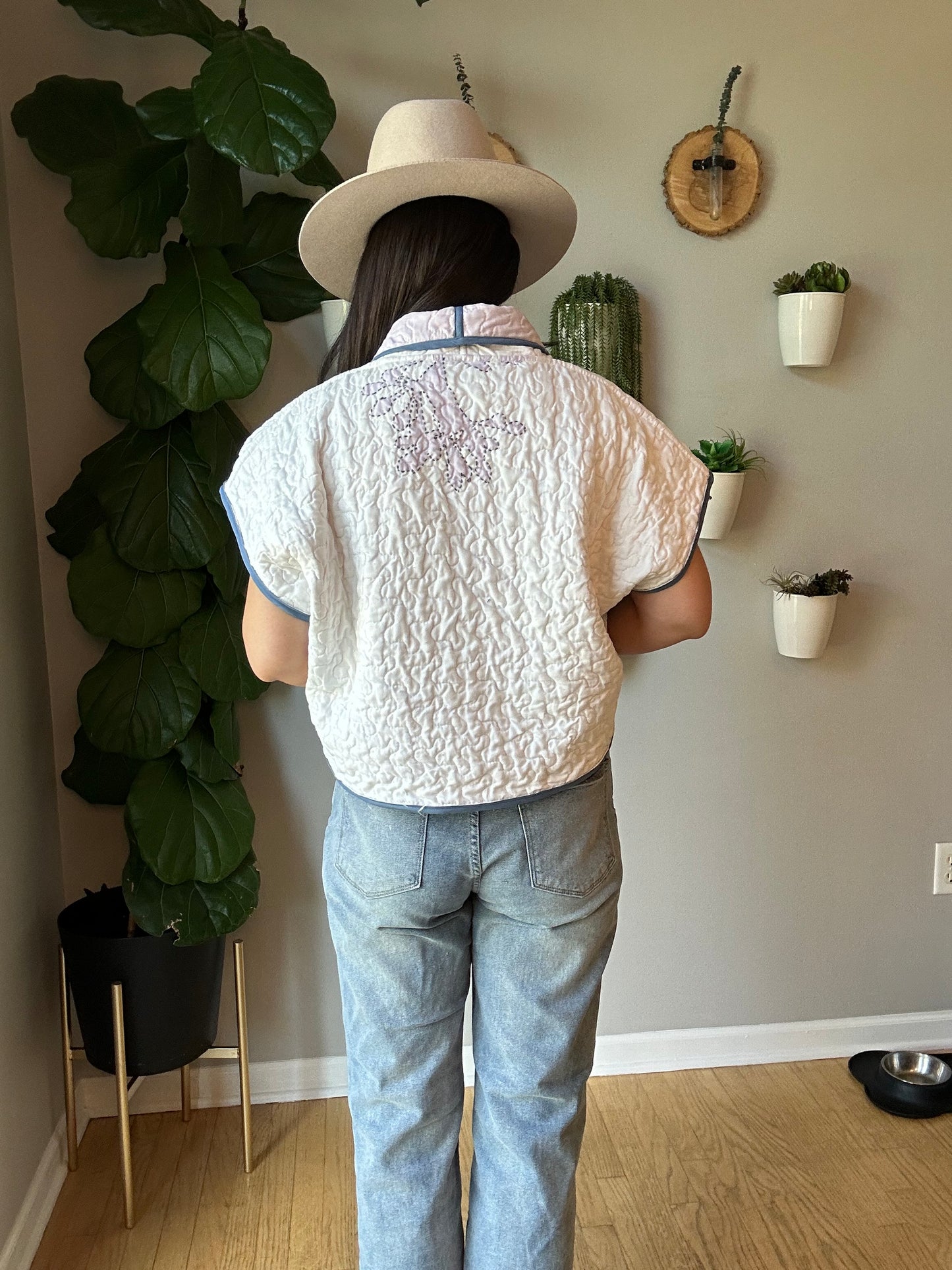 Cropped Quilt Vest
