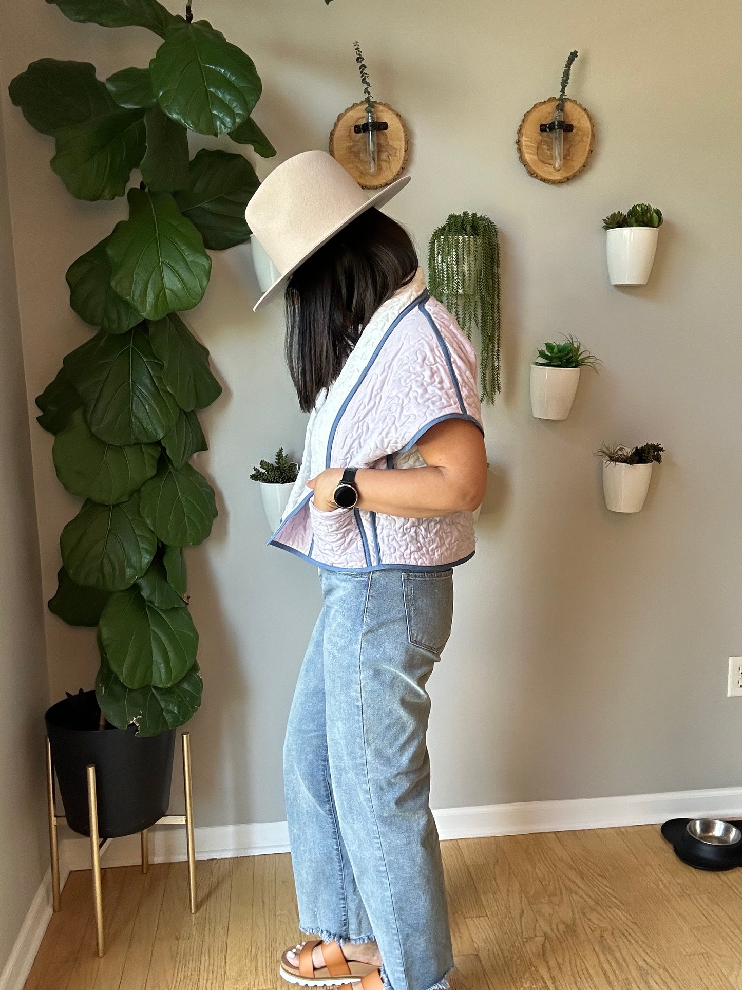 Cropped Quilt Vest