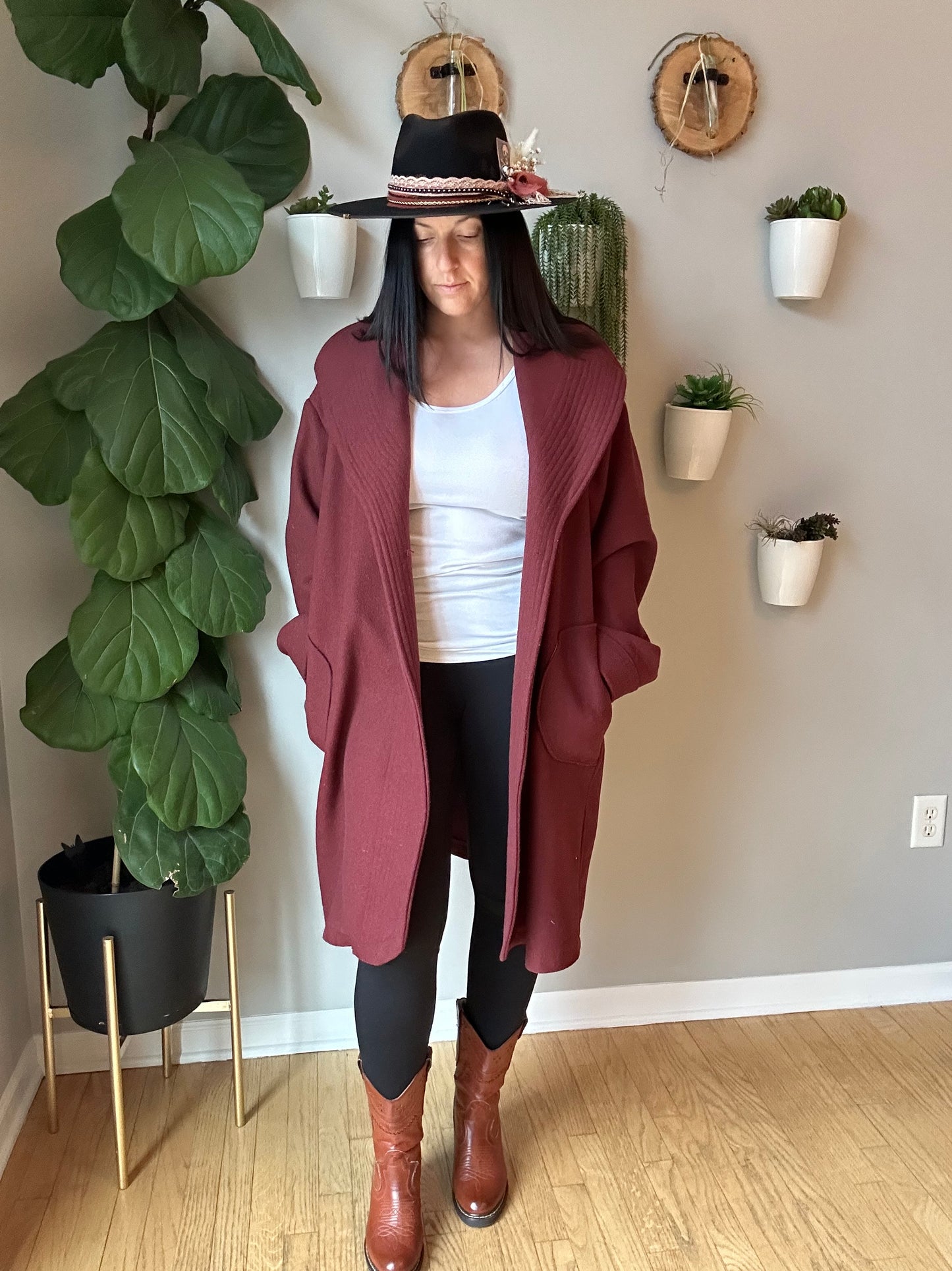 Long Vintage Wool Jacket