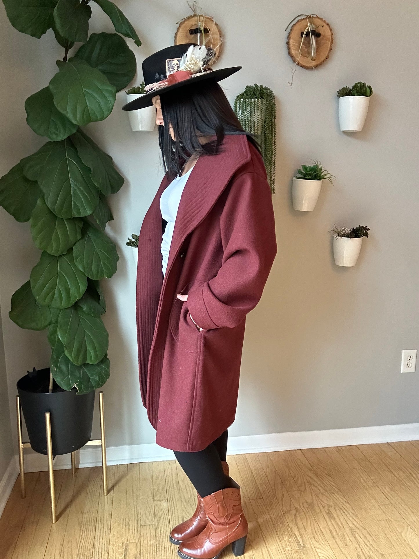 Long Vintage Wool Jacket