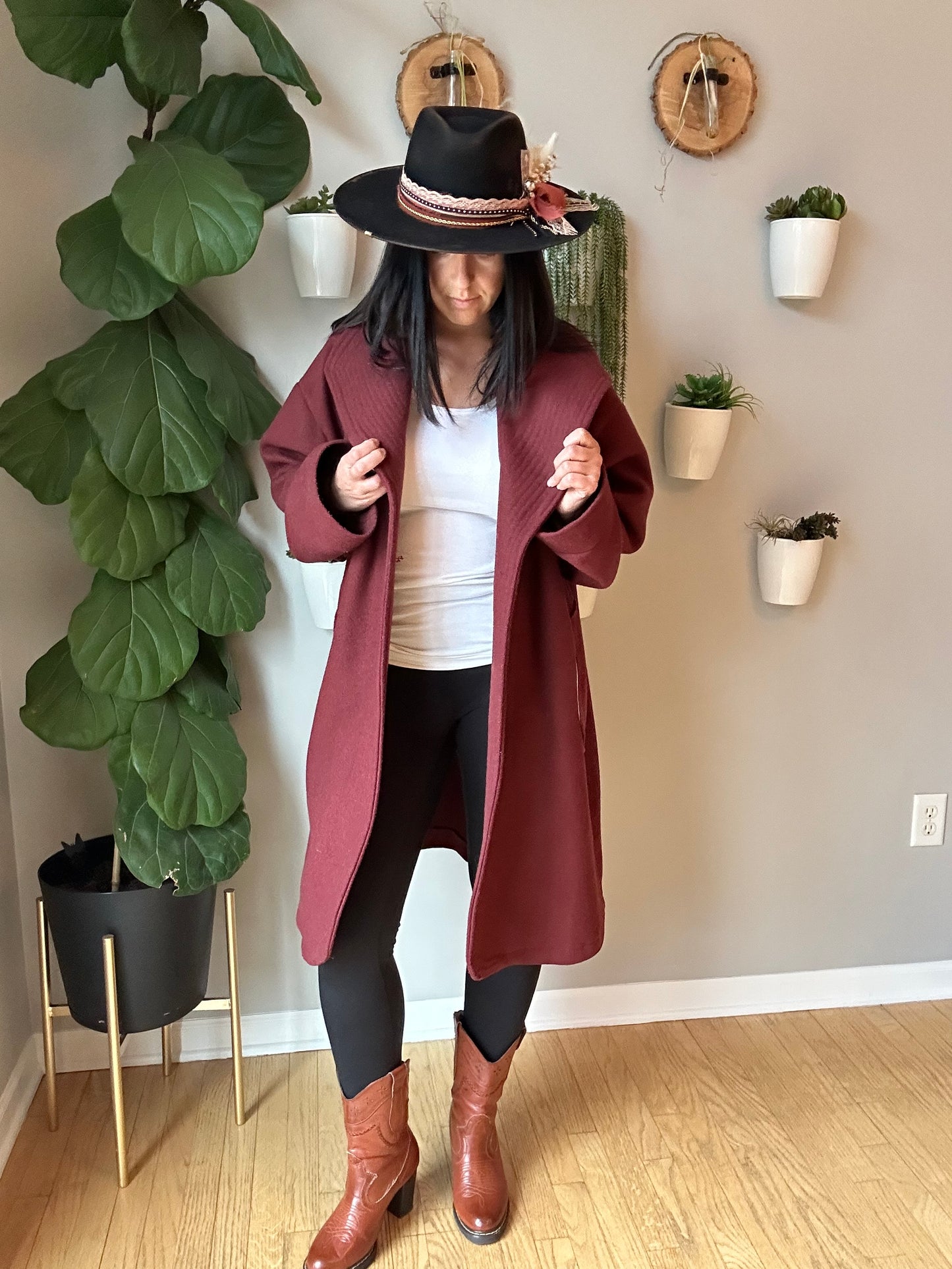 Long Vintage Wool Jacket