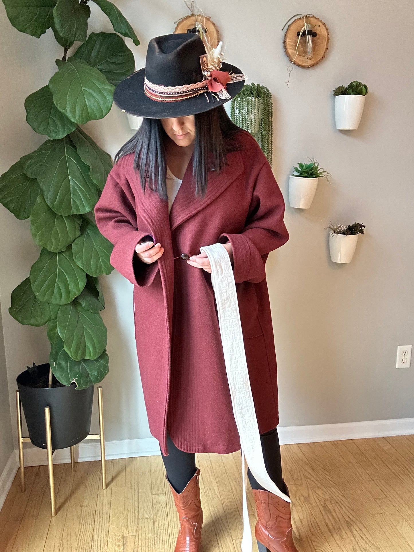 Long Vintage Wool Jacket