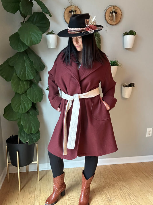 Long Vintage Wool Jacket