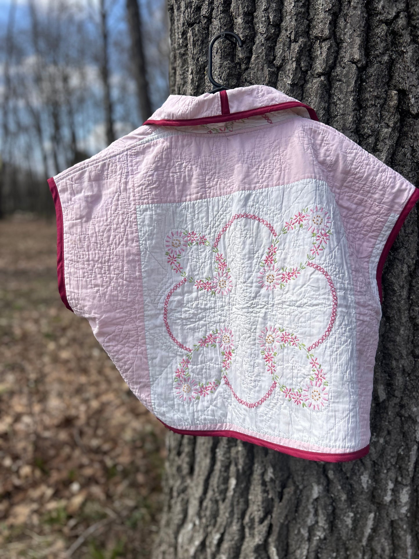 Cropped Quilt Vest