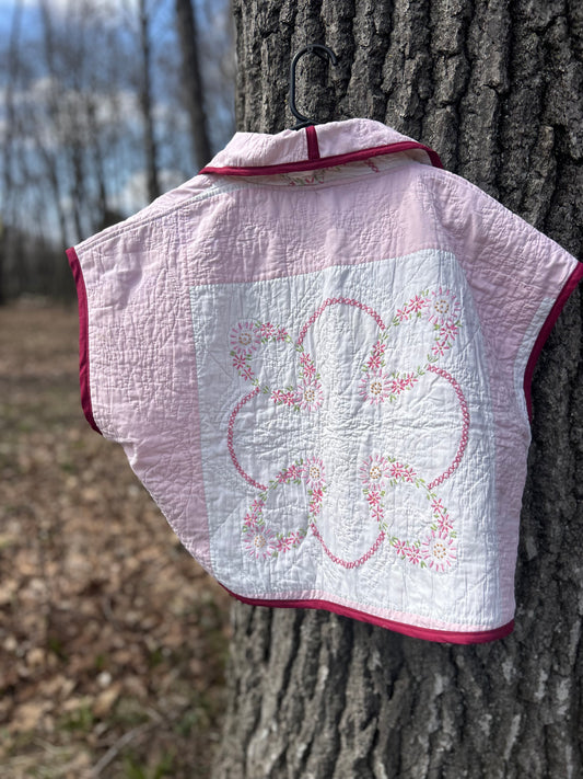 Cropped Quilt Vest